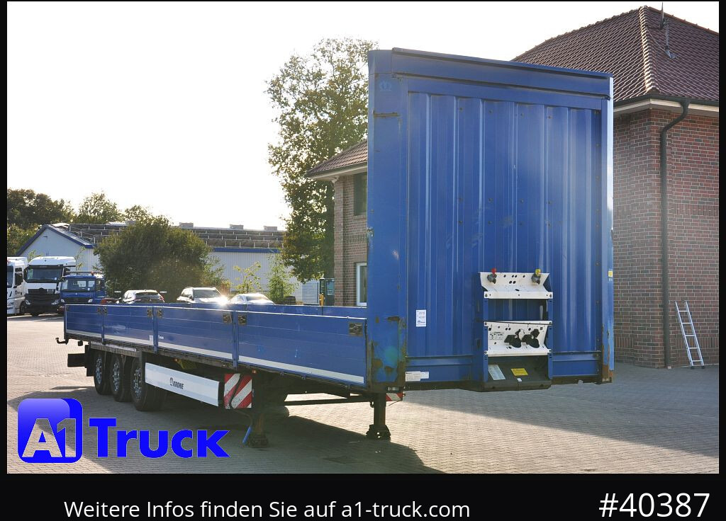 KRONE Mega, Pritsche, 1 Vorbesitzer, TÜV 01-2026, Staplerhalterung - Platós félpótkocsi: 1 kép. KRONE Mega, Pritsche, 1 Vorbesitzer, TÜV 01-2026, Staplerhalterung - Platós félpótkocsi: 1 kép.