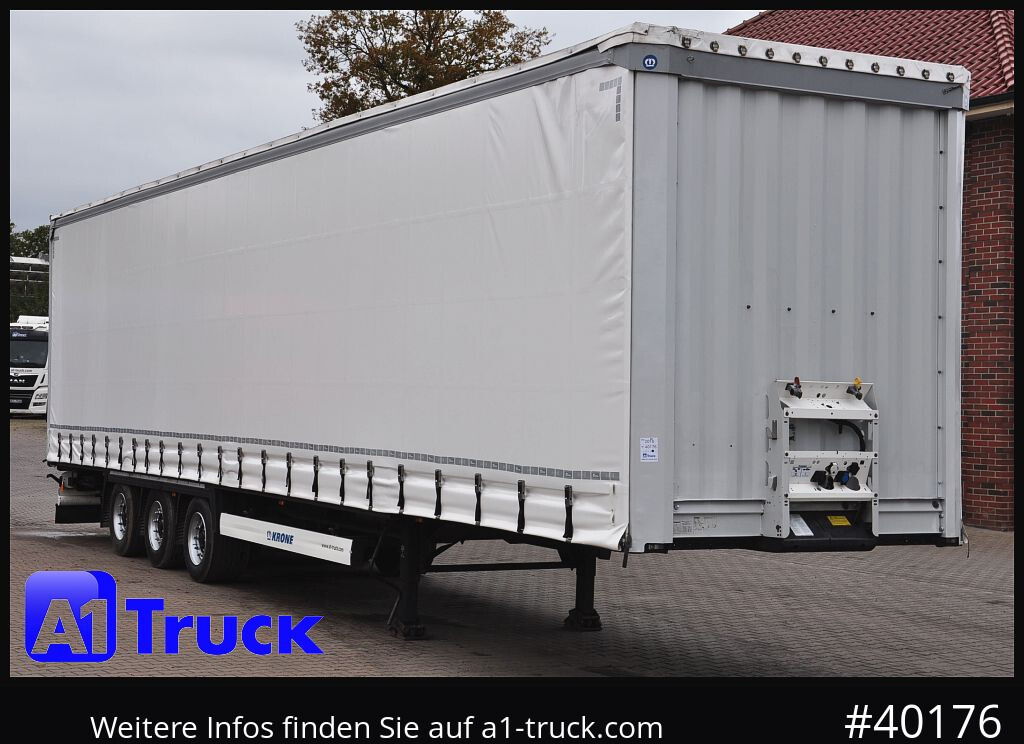 KRONE SD, Mega, neue Plane, Code XL, TÜV 11/2026 - Ponyvás félpótkocsi: 1 kép. KRONE SD, Mega, neue Plane, Code XL, TÜV 11/2026 - Ponyvás félpótkocsi: 1 kép.