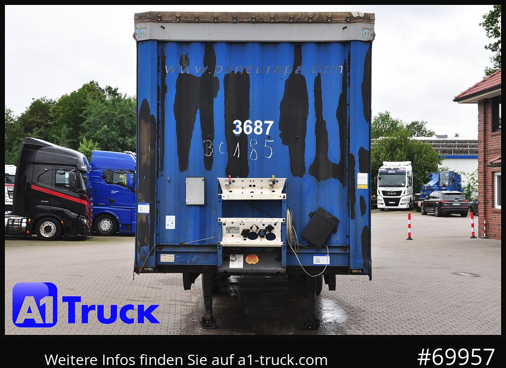 KRONE SD Tautliner, Code XL, BPW, Coil, TÜV 04-2026 - Ponyvás félpótkocsi: 2 kép. KRONE SD Tautliner, Code XL, BPW, Coil, TÜV 04-2026 - Ponyvás félpótkocsi: 2 kép.