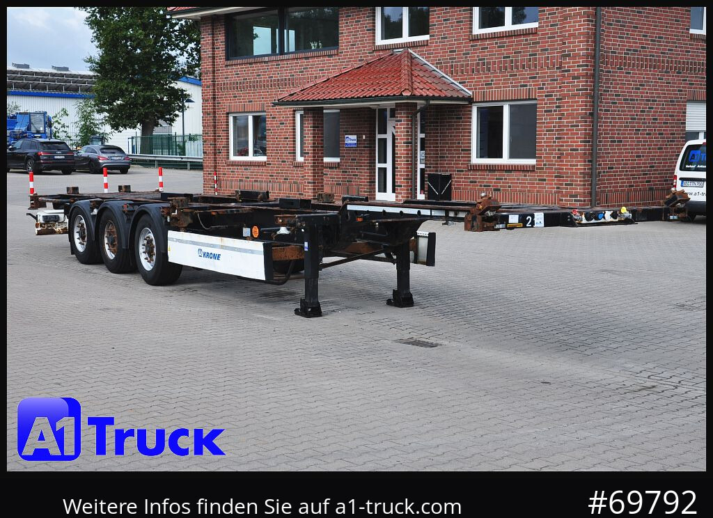 KRONE SDC, Containerchassis, 2x20/30/40 - Félpótkocsi cserefelépítményes: 1 kép. KRONE SDC, Containerchassis, 2x20/30/40 - Félpótkocsi cserefelépítményes: 1 kép.