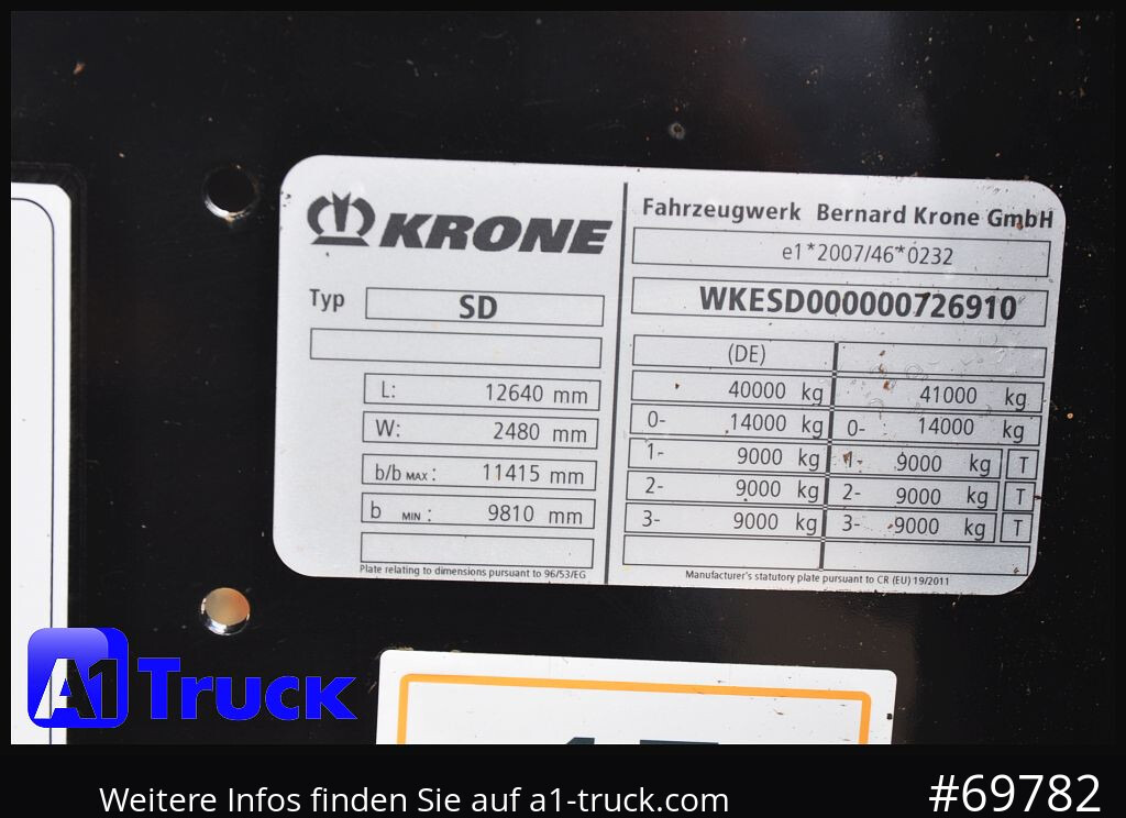 KRONE SDC, Containerchassis, 2x20/30/40 - Félpótkocsi cserefelépítményes: 5 kép. KRONE SDC, Containerchassis, 2x20/30/40 - Félpótkocsi cserefelépítményes: 5 kép.
