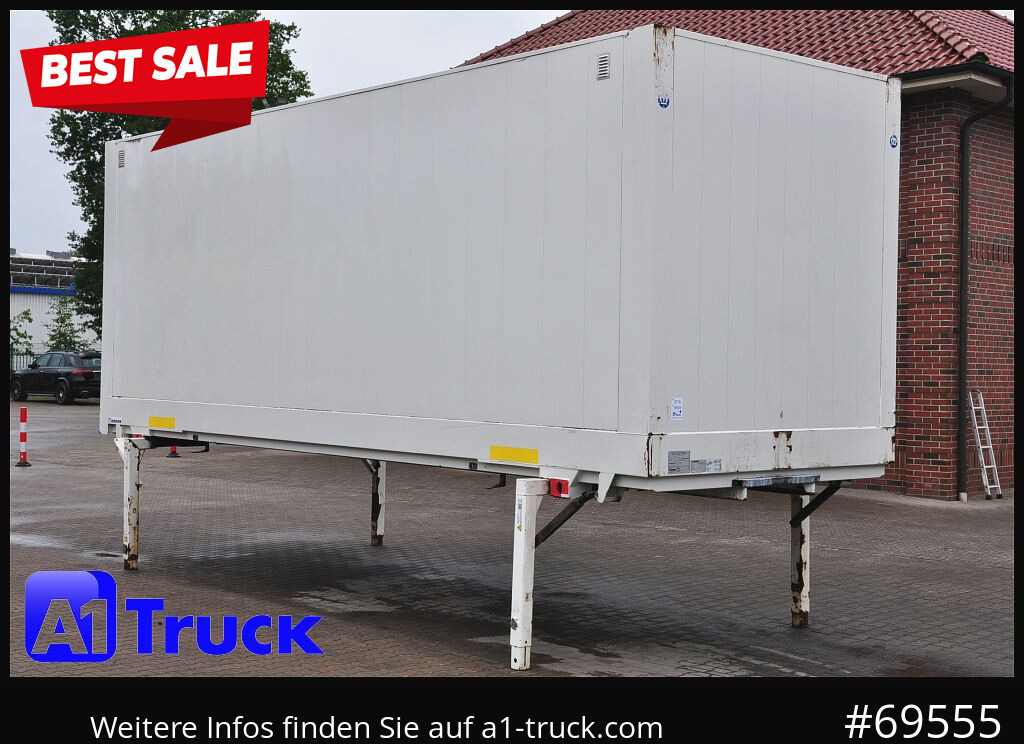 KRONE Wechselbrücke BDF 7,45 Koffer, 2750mm h. 20 x vorhanden - Doboz felépitmény: 1 kép. KRONE Wechselbrücke BDF 7,45 Koffer, 2750mm h. 20 x vorhanden - Doboz felépitmény: 1 kép.