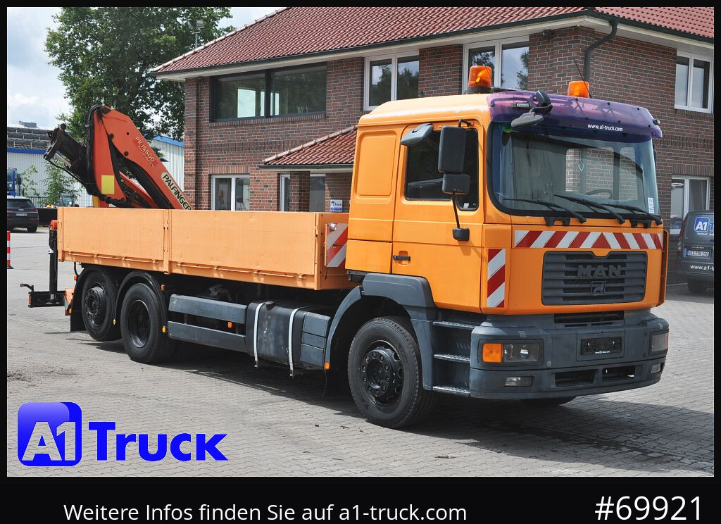 MAN MAN F 2000 26.464 Intarder Kran PK 15.500 Funk, - Darus autó, Platós teherautó: 1 kép. MAN MAN F 2000 26.464 Intarder Kran PK 15.500 Funk, - Darus autó, Platós teherautó: 1 kép.