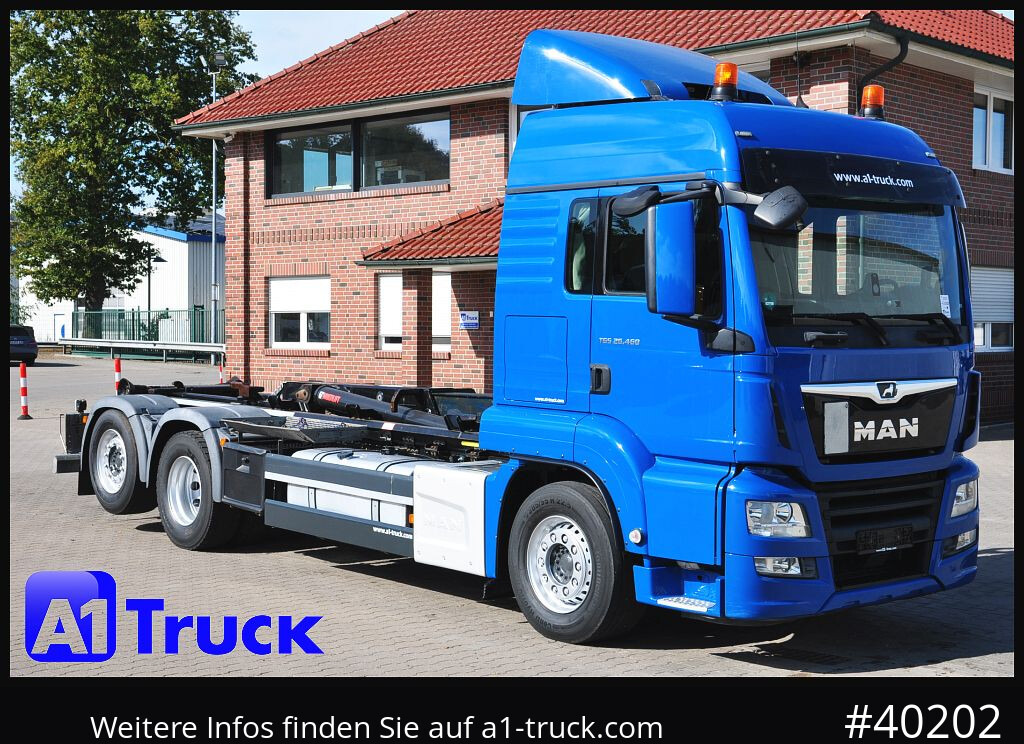 MAN TGS 26.460 BL, Hiab Multilift, Lenkachse, 213.936km - Horgos rakodó teherautó: 1 kép. MAN TGS 26.460 BL, Hiab Multilift, Lenkachse, 213.936km - Horgos rakodó teherautó: 1 kép.