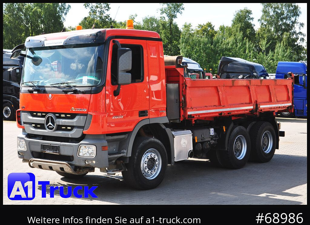 Billenőplatós teherautó MERCEDES-BENZ Actros 2655 ,V8, 6x4  Meiller Klima , EPS: 11 kép.