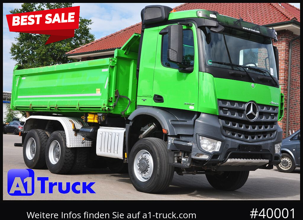 MERCEDES-BENZ Arcos 3342 BB, 6X6 Meiller Bordmatik - Billenőplatós teherautó: 1 kép. MERCEDES-BENZ Arcos 3342 BB, 6X6 Meiller Bordmatik - Billenőplatós teherautó: 1 kép.