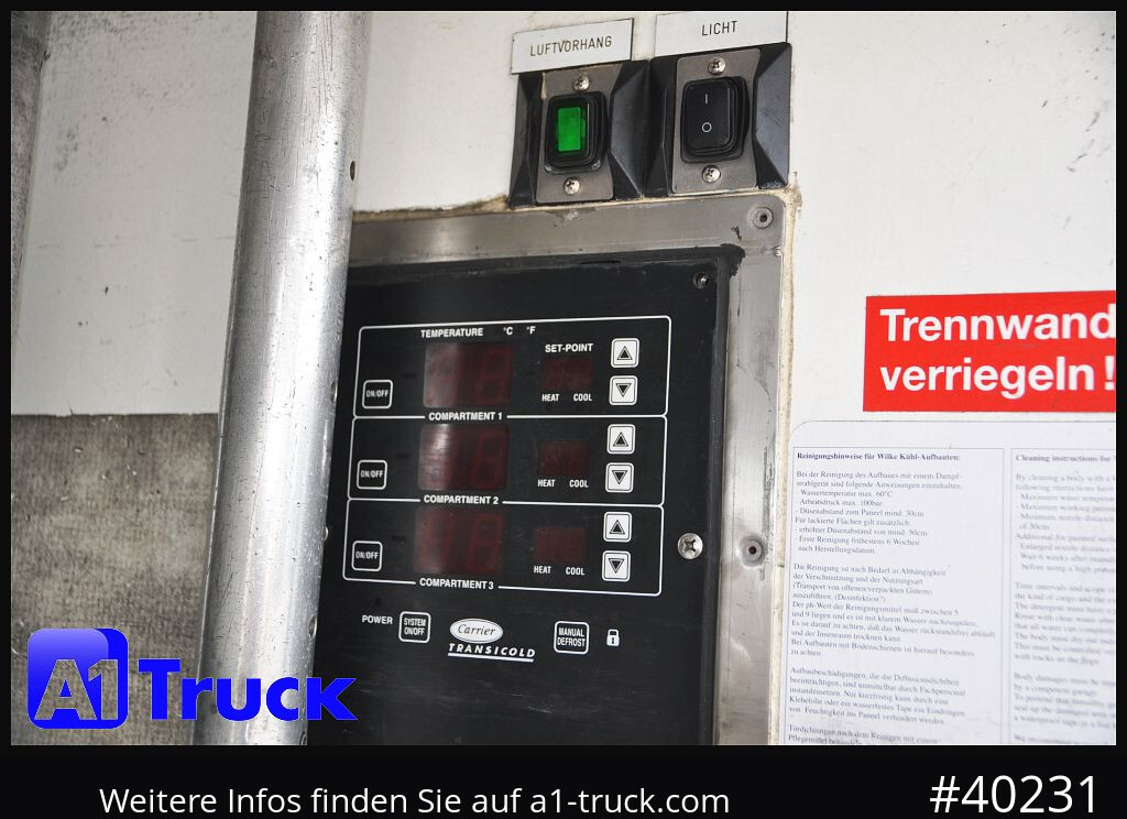 MERCEDES-BENZ Atego 1222, Kühlkoffer, Carrier Supra 850 Mt, LBW - Hűtős teherautó: 2 kép. MERCEDES-BENZ Atego 1222, Kühlkoffer, Carrier Supra 850 Mt, LBW - Hűtős teherautó: 2 kép.