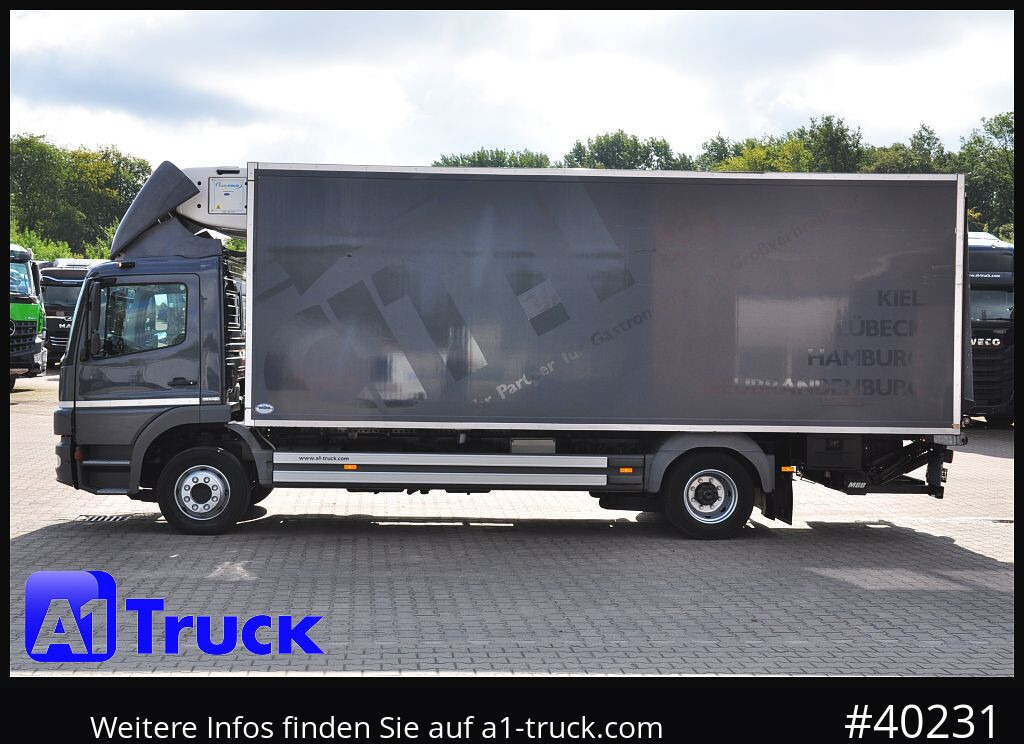 MERCEDES-BENZ Atego 1222, Kühlkoffer, Carrier Supra 850 Mt, LBW - Hűtős teherautó: 4 kép. MERCEDES-BENZ Atego 1222, Kühlkoffer, Carrier Supra 850 Mt, LBW - Hűtős teherautó: 4 kép.