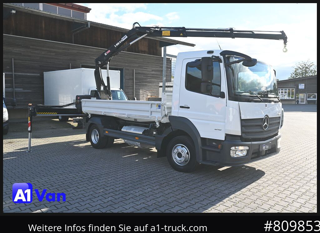 MERCEDES-BENZ Atego 816 Kipper Kran, Hiab, AHK, Klima - Billenőplatós teherautó, Darus autó: 1 kép. MERCEDES-BENZ Atego 816 Kipper Kran, Hiab, AHK, Klima - Billenőplatós teherautó, Darus autó: 1 kép.