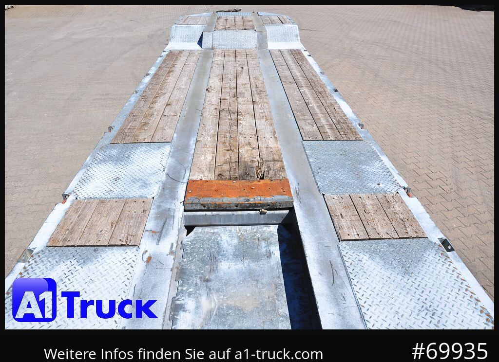 MUELLER-MITTELTAL T4 Profi, 4 achs Tieflader, hydr. Rampen, - Pótkocsi mélybölcsős: 3 kép. MUELLER-MITTELTAL T4 Profi, 4 achs Tieflader, hydr. Rampen, - Pótkocsi mélybölcsős: 3 kép.