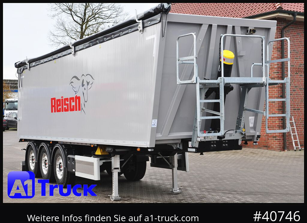 REISCH RHKS, Al 50m³, NEU Pedelklappe, Alu, Lift - Félpótkocsi billenőplatós: 1 kép. REISCH RHKS, Al 50m³, NEU Pedelklappe, Alu, Lift - Félpótkocsi billenőplatós: 1 kép.