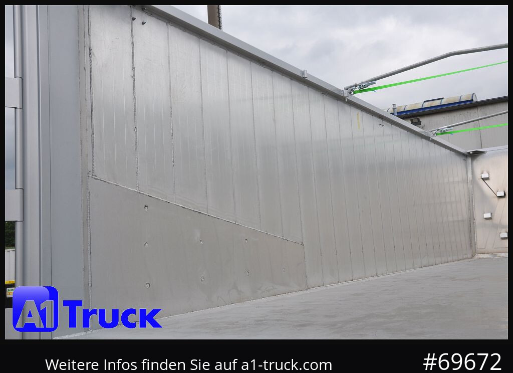 REISCH RHKS, Alu-Kippmulde 50m³, NEU Kombitüren, Alufelgen, Liftachse, - Félpótkocsi billenőplatós: 2 kép. REISCH RHKS, Alu-Kippmulde 50m³, NEU Kombitüren, Alufelgen, Liftachse, - Félpótkocsi billenőplatós: 2 kép.