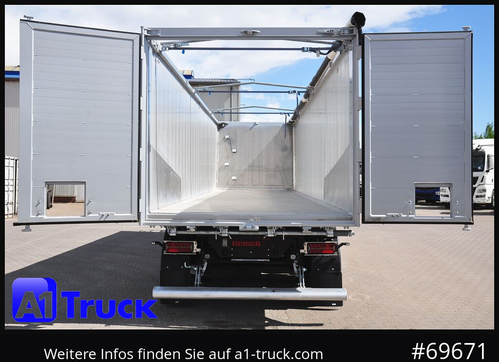 Új Félpótkocsi billenőplatós REISCH RHKS, Alu-Kippmulde 52m³, Kombitüren, Alufelgen, Liftachse,: 15 kép.