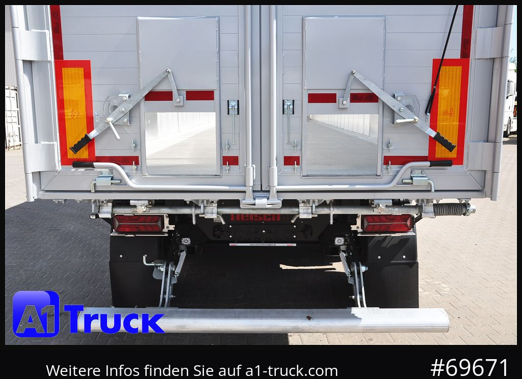 Új Félpótkocsi billenőplatós REISCH RHKS, Alu-Kippmulde 52m³, Kombitüren, Alufelgen, Liftachse,: 6 kép.