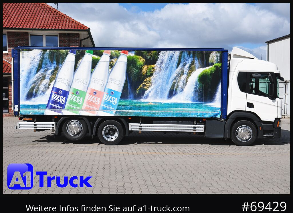 Italszállító teherautó SCANIA P 320 P 6x2,, Getränke, Lenkachse, LBW: Dhollandia DHLM 30: 8 kép.