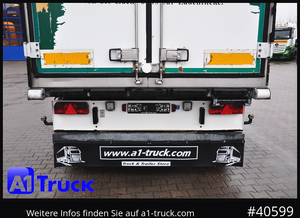 SCHMITZ Achwege & Tönjes, Rohrbahn, Fleisch, Schmitz Aufbau - Pótkocsi hűtős: 4 kép. SCHMITZ Achwege & Tönjes, Rohrbahn, Fleisch, Schmitz Aufbau - Pótkocsi hűtős: 4 kép.