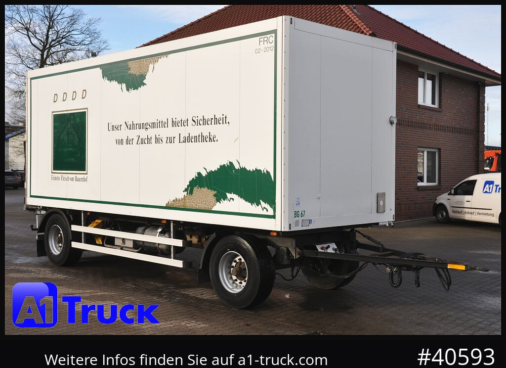 SCHMITZ Achwege & Tönjes, Rohrbahn, Fleisch, verzinkt - Pótkocsi hűtős: 1 kép. SCHMITZ Achwege & Tönjes, Rohrbahn, Fleisch, verzinkt - Pótkocsi hűtős: 1 kép.