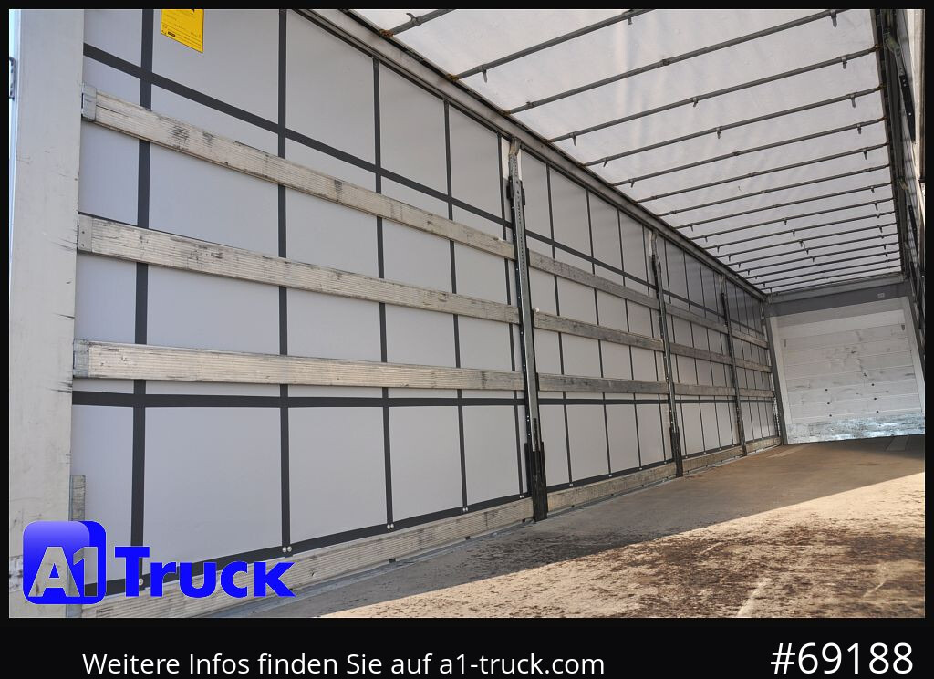 SCHMITZ S01, Tautliner, neue Plane, 1 Vorbesitzer, - Ponyvás félpótkocsi: 4 kép. SCHMITZ S01, Tautliner, neue Plane, 1 Vorbesitzer, - Ponyvás félpótkocsi: 4 kép.