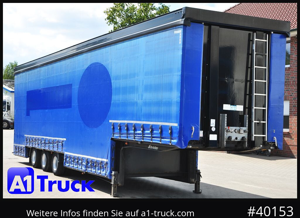 SCHROEDER,WIESMOOR Schröder Jumbo Hubdach, Getränkeauflieger - Félpótkocsi italszállító: 1 kép. SCHROEDER,WIESMOOR Schröder Jumbo Hubdach, Getränkeauflieger - Félpótkocsi italszállító: 1 kép.