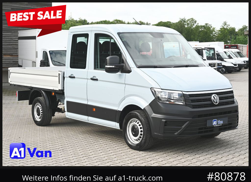 VOLKSWAGEN Crafter 35 Pritsche Doka, AHK, 7-Sitzer, Heckantrieb - Platós kisteherautó, Duplakabinos kisteherautó: 1 kép. VOLKSWAGEN Crafter 35 Pritsche Doka, AHK, 7-Sitzer, Heckantrieb - Platós kisteherautó, Duplakabinos kisteherautó: 1 kép.