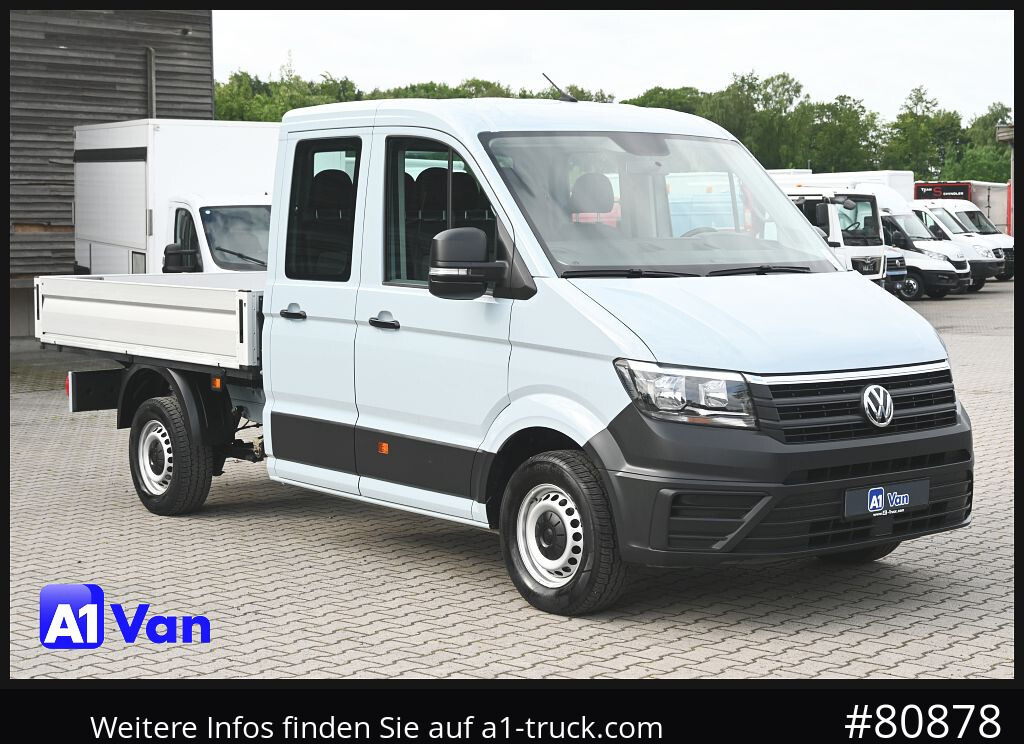 VOLKSWAGEN Crafter 35 Pritsche Doka, AHK, 7-Sitzer - Platós kisteherautó, Duplakabinos kisteherautó: 1 kép. VOLKSWAGEN Crafter 35 Pritsche Doka, AHK, 7-Sitzer - Platós kisteherautó, Duplakabinos kisteherautó: 1 kép.
