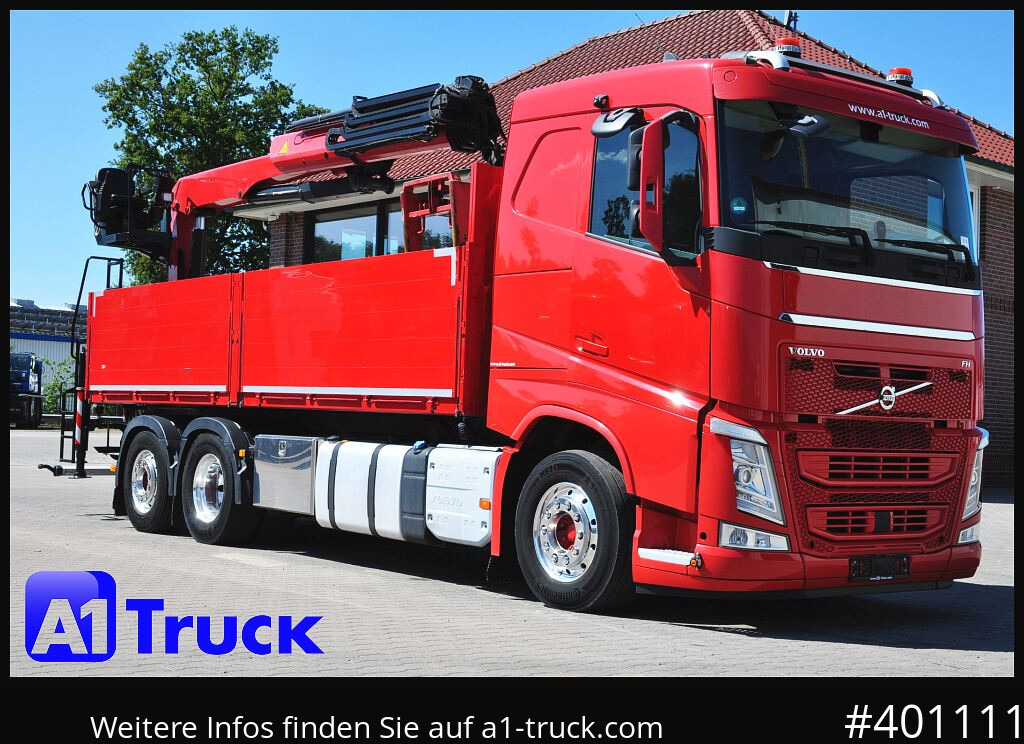 VOLVO FH 460, Baustoff PK 23.001L, Lenkachse - Platós teherautó, Darus autó: 1 kép. VOLVO FH 460, Baustoff PK 23.001L, Lenkachse - Platós teherautó, Darus autó: 1 kép.