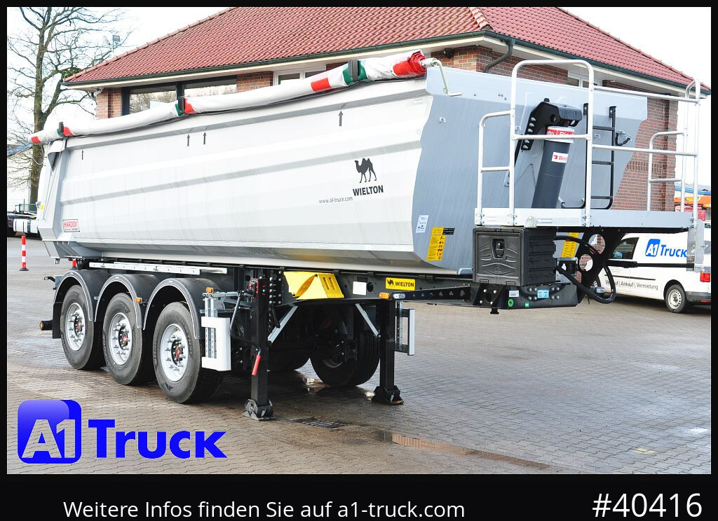 WIELTON Wielton 26m³ Strong Master Stahl - Félpótkocsi billenőplatós: 1 kép. WIELTON Wielton 26m³ Strong Master Stahl - Félpótkocsi billenőplatós: 1 kép.