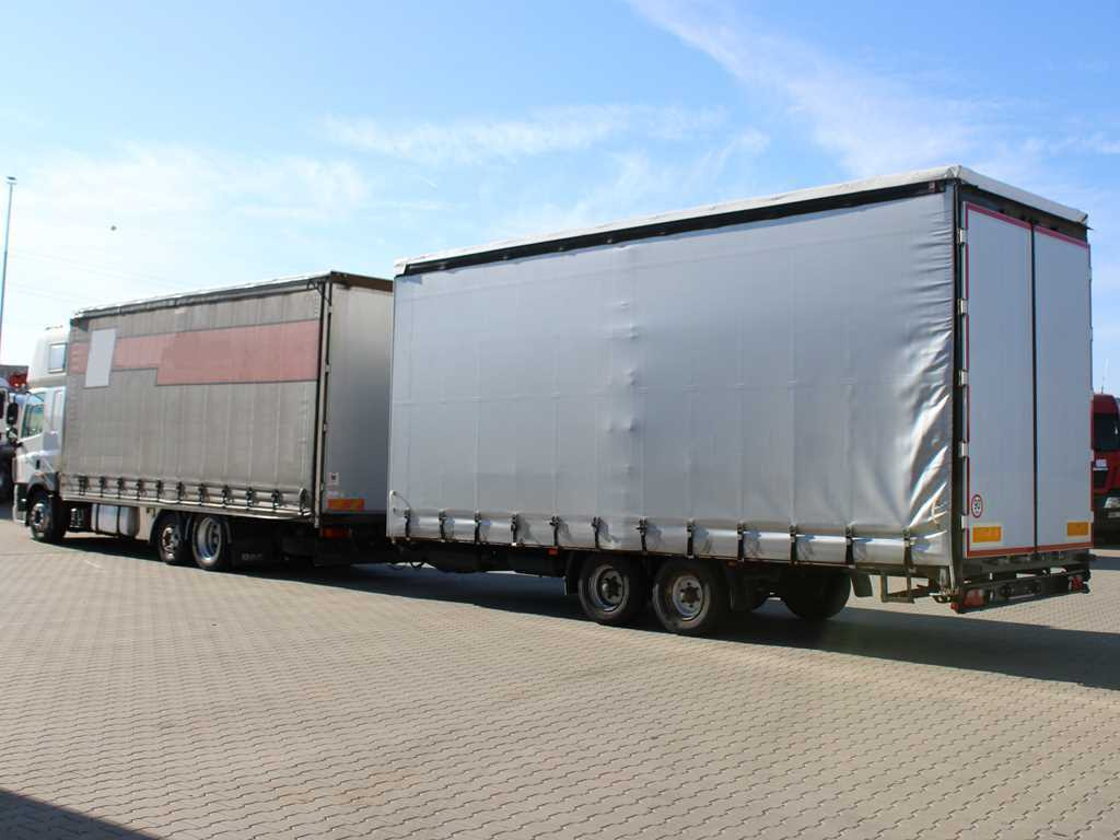 DAF CF 85.460, 6X2, INDEPENDENT AIR CONDITIONING + FLIEGL TPS 100 (2003) - Ponyvás teherautó: 5 kép. DAF CF 85.460, 6X2, INDEPENDENT AIR CONDITIONING + FLIEGL TPS 100 (2003) - Ponyvás teherautó: 5 kép.