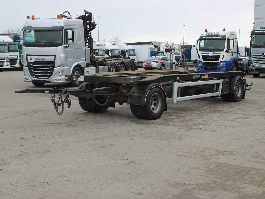 Hüffermann HAR 18.70, SAF AXLES, TIRES 80% - Multiliftes/ Konténerszállító pótkocsi: 1 kép. Hüffermann HAR 18.70, SAF AXLES, TIRES 80% - Multiliftes/ Konténerszállító pótkocsi: 1 kép.