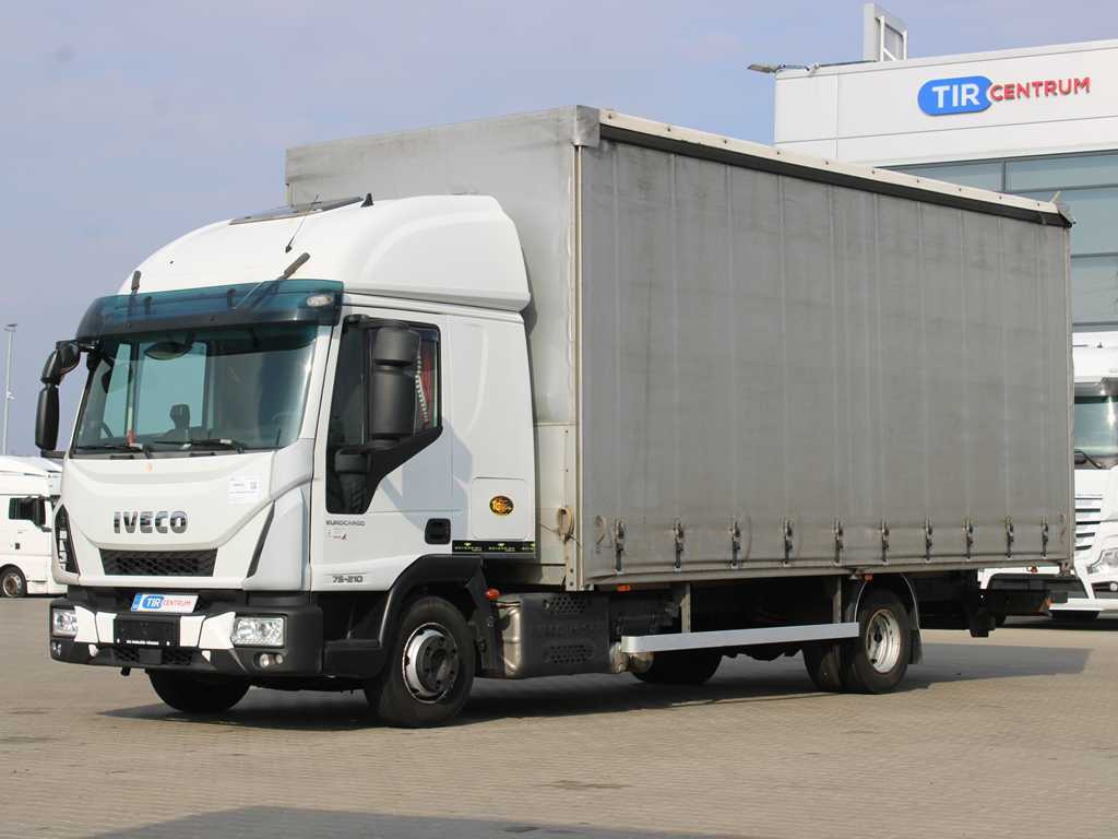 Iveco EUROCARGO 75E210, EURO 6, PNEU 80% - Ponyvás teherautó: 1 kép. Iveco EUROCARGO 75E210, EURO 6, PNEU 80% - Ponyvás teherautó: 1 kép.