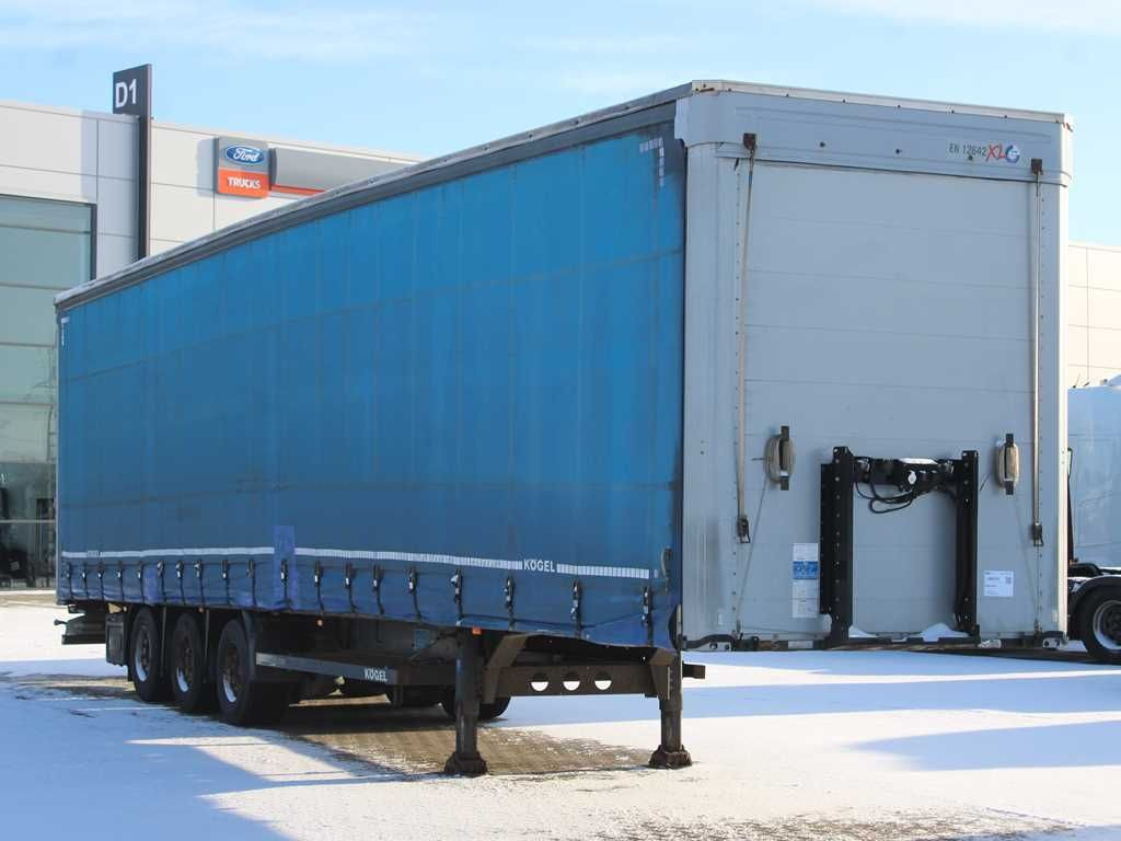 Kögel S24-1, LOWDECK, LIFTING AXLE, SAF, MULTILOCK - Ponyvás félpótkocsi: 2 kép. Kögel S24-1, LOWDECK, LIFTING AXLE, SAF, MULTILOCK - Ponyvás félpótkocsi: 2 kép.