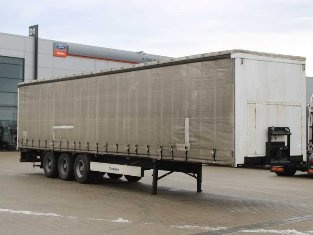 Krone KRONE SDP 27 WKE, LIFTING AXLE - Ponyvás félpótkocsi: 3 kép. Krone KRONE SDP 27 WKE, LIFTING AXLE - Ponyvás félpótkocsi: 3 kép.