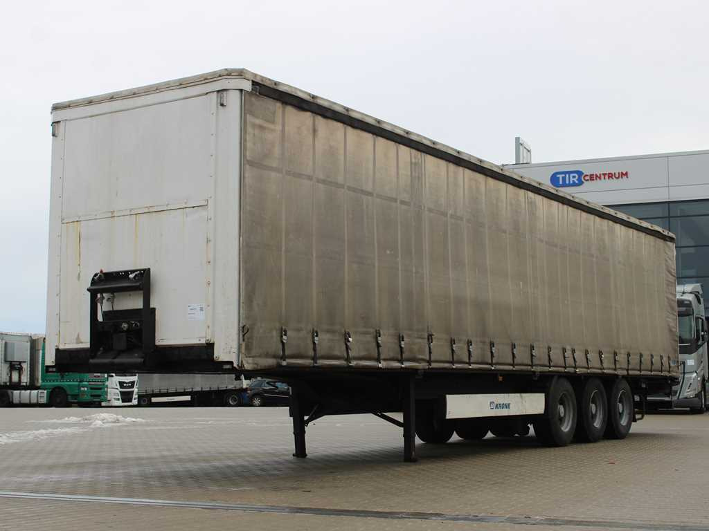 Krone KRONE SDP 27 WKE, LIFTING AXLE - Ponyvás félpótkocsi: 1 kép. Krone KRONE SDP 27 WKE, LIFTING AXLE - Ponyvás félpótkocsi: 1 kép.