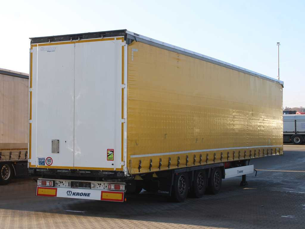 Krone SD, LOWDECK, LIFTING AXLE, LIFTING ROOF, MULTILOCK - Ponyvás félpótkocsi: 4 kép. Krone SD, LOWDECK, LIFTING AXLE, LIFTING ROOF, MULTILOCK - Ponyvás félpótkocsi: 4 kép.