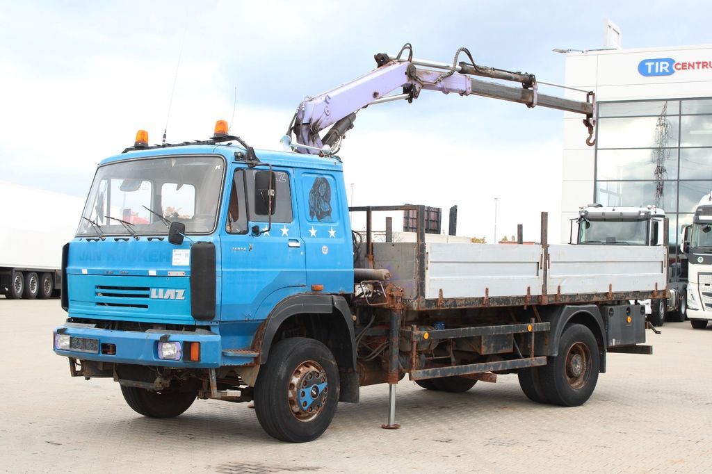 LIAZ 18.23,CRANE NJ SR-70 PT,BEACONS - Platós teherautó, Darus autó: 1 kép. LIAZ 18.23,CRANE NJ SR-70 PT,BEACONS - Platós teherautó, Darus autó: 1 kép.