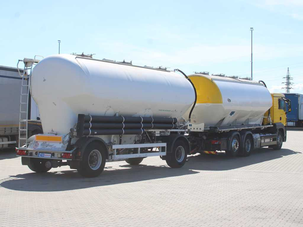 MAN TGA 26.440, 6x2, EURO 5, FELDBINDER 30m3, LIFTING AXLE, SILO + SPITZER (2006) - Tartályos teherautó: 4 kép. MAN TGA 26.440, 6x2, EURO 5, FELDBINDER 30m3, LIFTING AXLE, SILO + SPITZER (2006) - Tartályos teherautó: 4 kép.