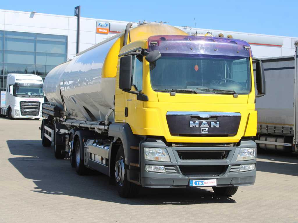 MAN TGA 26.440, 6x2, EURO 5, FELDBINDER 30m3, LIFTING AXLE, SILO + SPITZER (2006) - Tartályos teherautó: 3 kép. MAN TGA 26.440, 6x2, EURO 5, FELDBINDER 30m3, LIFTING AXLE, SILO + SPITZER (2006) - Tartályos teherautó: 3 kép.