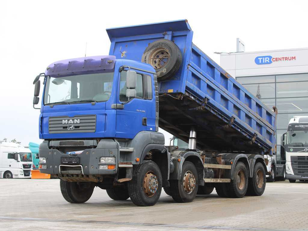MAN TGA 41.480, 8X6, THREE SIDED, EURO 3, RETARDER, 17m³ - Billenőplatós teherautó: 1 kép. MAN TGA 41.480, 8X6, THREE SIDED, EURO 3, RETARDER, 17m³ - Billenőplatós teherautó: 1 kép.