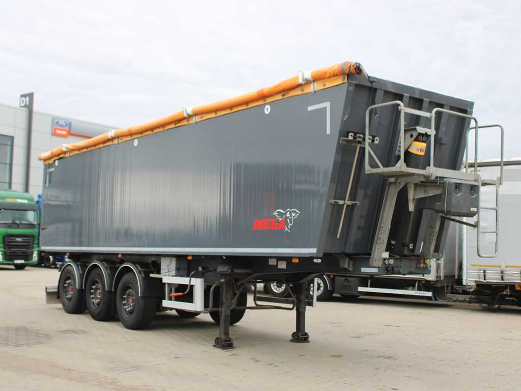 MEGA MEGA LIGHT, SAF, LIFTING AXLE, FOLDING ROOF - Félpótkocsi billenőplatós: 3 kép. MEGA MEGA LIGHT, SAF, LIFTING AXLE, FOLDING ROOF - Félpótkocsi billenőplatós: 3 kép.