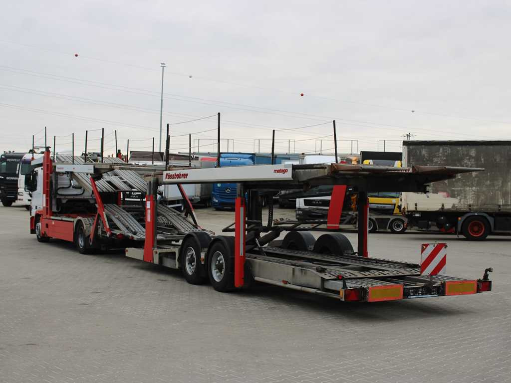 Mercedes-Benz Actros 1844, EURO 5EEV, RETARDER + KÄSSBOHRER METAGO (2006) - Autószállító teherautó: 5 kép. Mercedes-Benz Actros 1844, EURO 5EEV, RETARDER + KÄSSBOHRER METAGO (2006) - Autószállító teherautó: 5 kép.