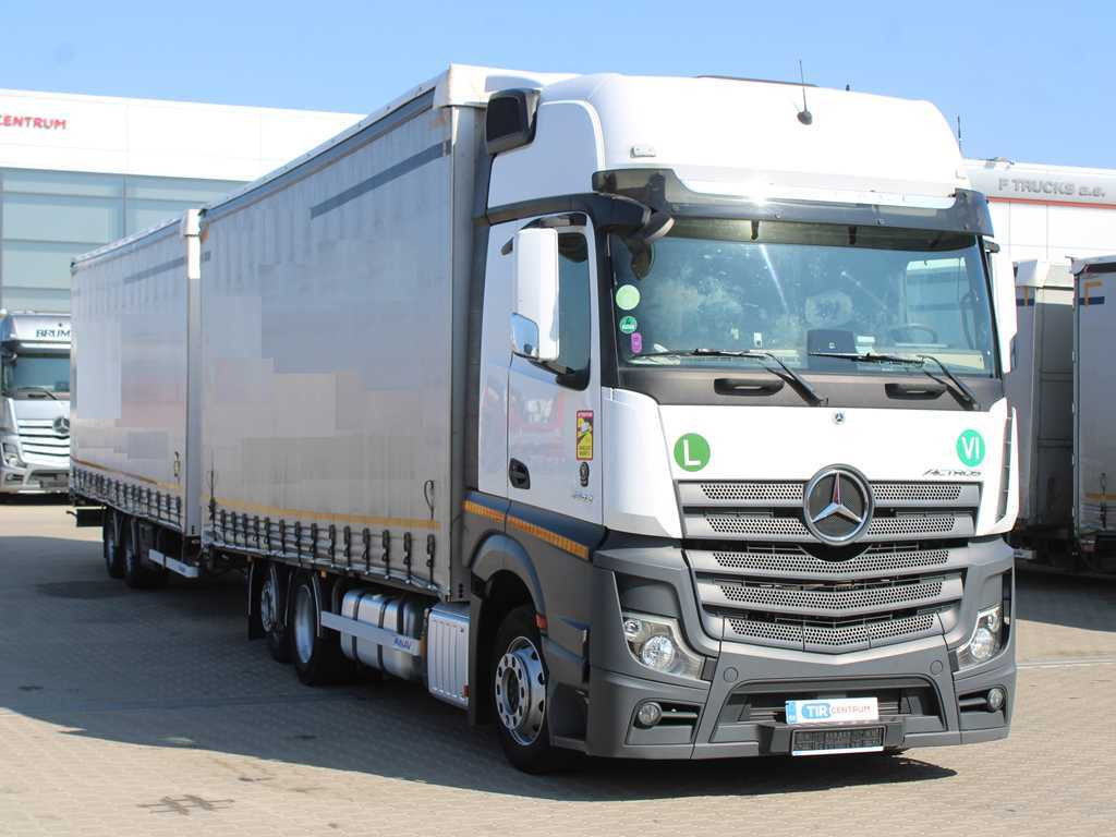 Mercedes-Benz Actros 2542, 6X2, EURO 6, AIR SUSPENSION, NAVIGATION + PANAV TVK18M - Ponyvás teherautó: 3 kép. Mercedes-Benz Actros 2542, 6X2, EURO 6, AIR SUSPENSION, NAVIGATION + PANAV TVK18M - Ponyvás teherautó: 3 kép.