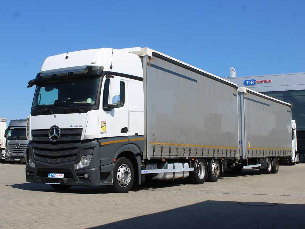 Mercedes-Benz Actros 2542, 6X2, EURO 6 + PANAV TV018H - Ponyvás teherautó: 1 kép. Mercedes-Benz Actros 2542, 6X2, EURO 6 + PANAV TV018H - Ponyvás teherautó: 1 kép.