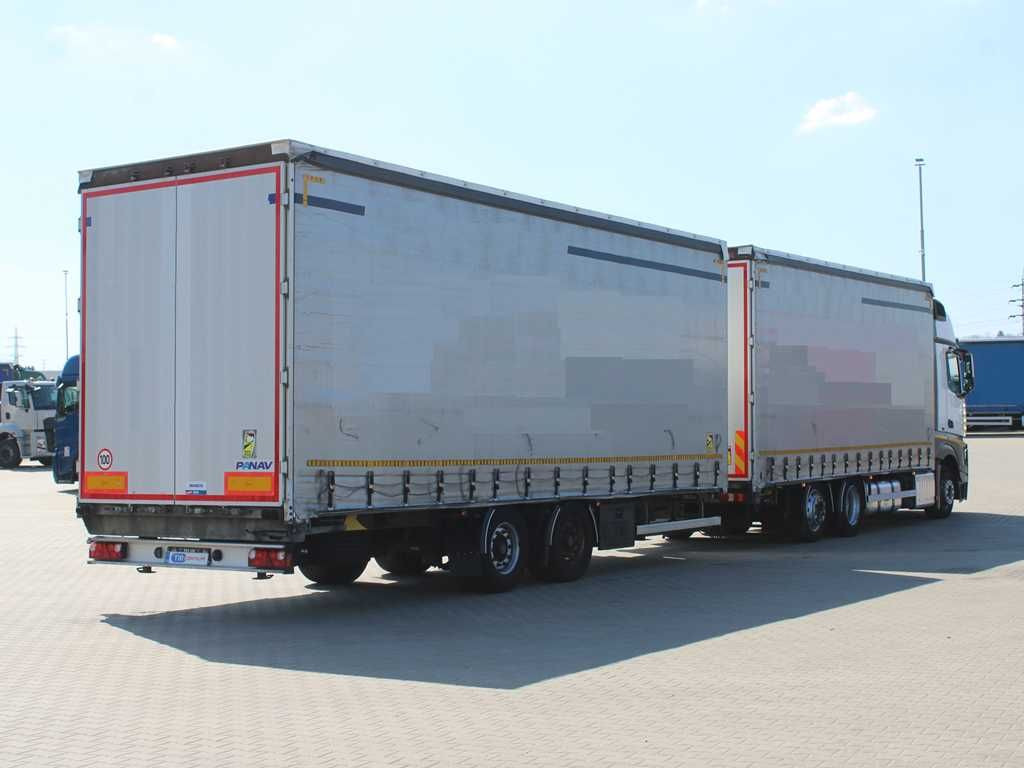 Mercedes-Benz Actros 2542, 6X2, EURO 6 + PANAV TV018H - Ponyvás teherautó: 3 kép. Mercedes-Benz Actros 2542, 6X2, EURO 6 + PANAV TV018H - Ponyvás teherautó: 3 kép.