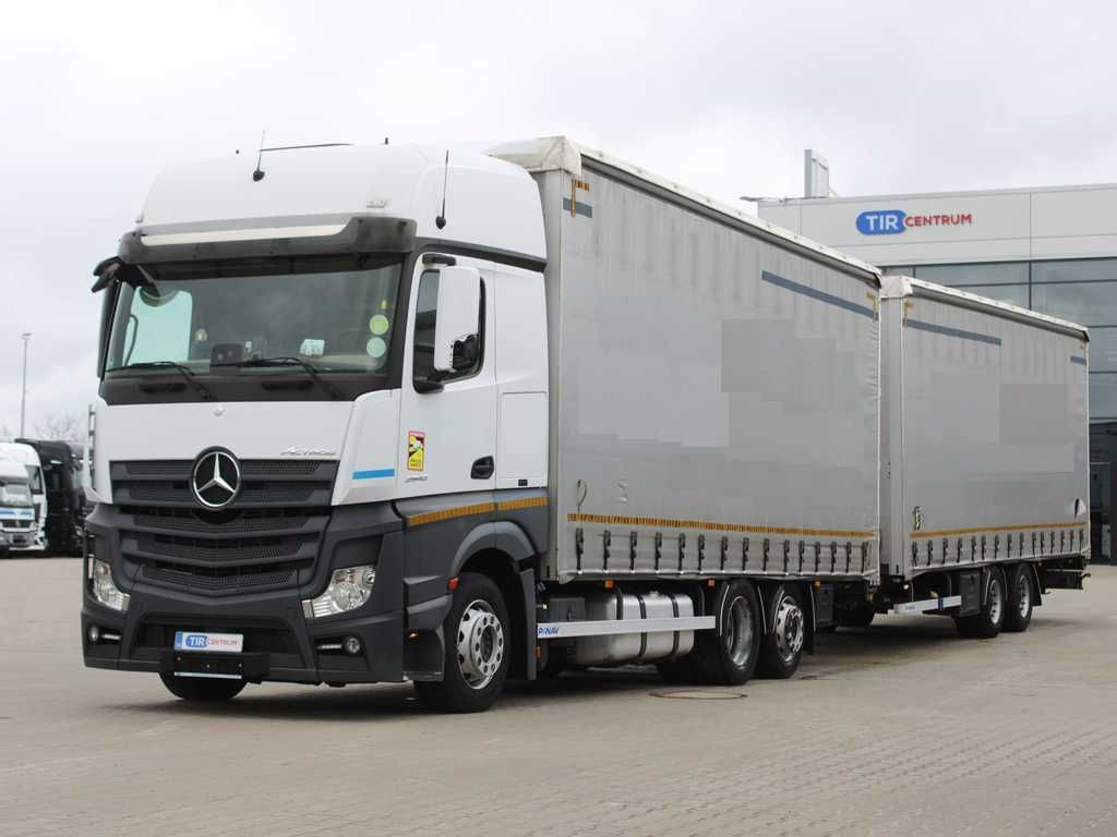 Mercedes-Benz Actros 2542, 6X2, EURO 6 + PANAV TV018M - Ponyvás teherautó: 1 kép. Mercedes-Benz Actros 2542, 6X2, EURO 6 + PANAV TV018M - Ponyvás teherautó: 1 kép.
