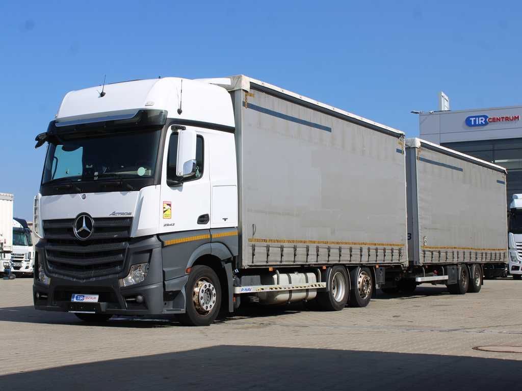 Mercedes-Benz Actros 2542, EURO 6, 6X2 + PANAV TV018M - Ponyvás teherautó: 1 kép. Mercedes-Benz Actros 2542, EURO 6, 6X2 + PANAV TV018M - Ponyvás teherautó: 1 kép.
