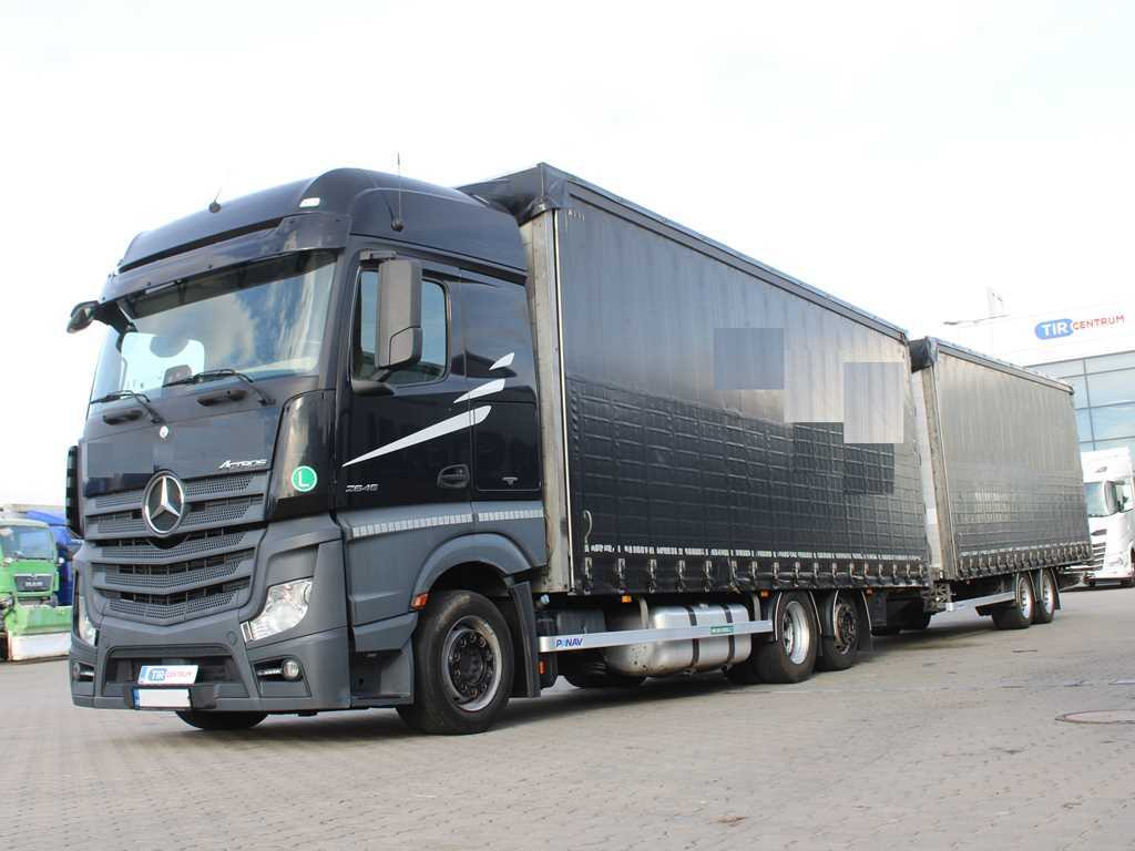 Mercedes-Benz Actros 2545, 6X2, EURO 6, AIR SUSPENSION + PANAV - Ponyvás teherautó: 1 kép. Mercedes-Benz Actros 2545, 6X2, EURO 6, AIR SUSPENSION + PANAV - Ponyvás teherautó: 1 kép.