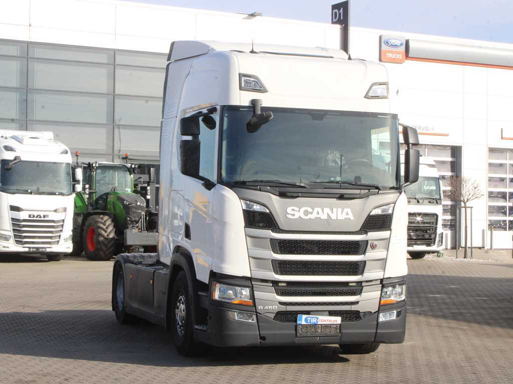 Scania R 450, DOUBLE CIRCUIT HYDRAULIC, RETARDER, EURO 6 - Nyergesvontató: 3 kép. Scania R 450, DOUBLE CIRCUIT HYDRAULIC, RETARDER, EURO 6 - Nyergesvontató: 3 kép.