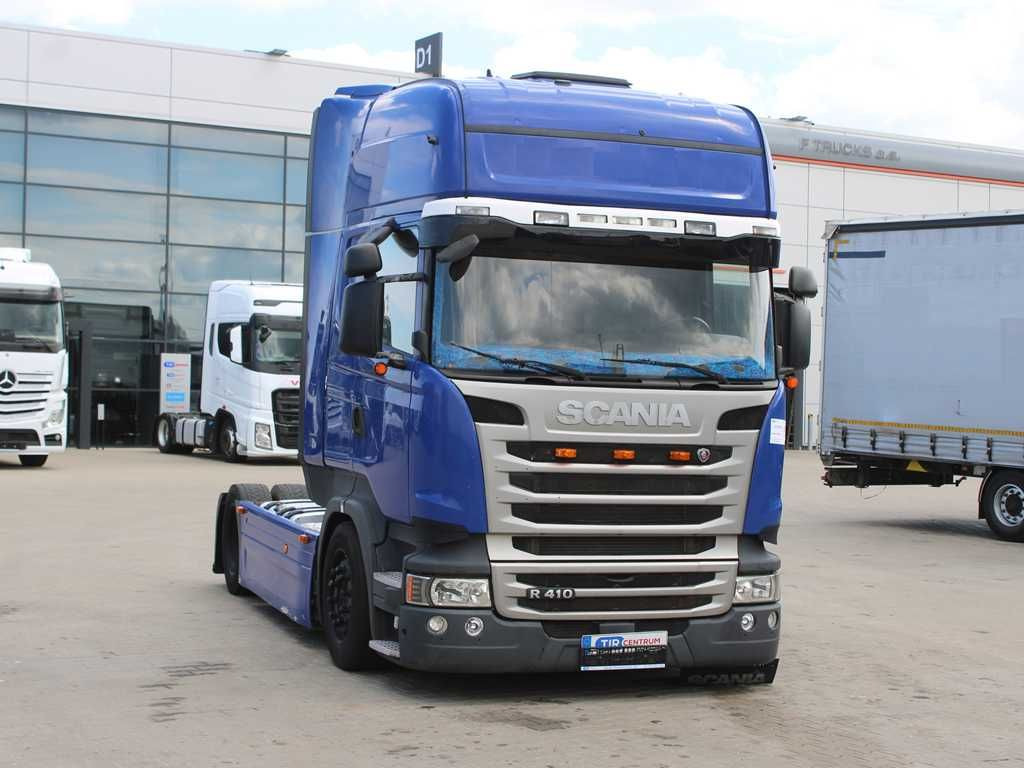 Scania R410, EURO 6, LOWDECK, RETARDER, NAVIGATION - Nyergesvontató: 2 kép. Scania R410, EURO 6, LOWDECK, RETARDER, NAVIGATION - Nyergesvontató: 2 kép.