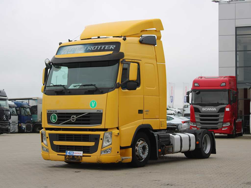 Volvo FH 420, EURO 5 EEV, LOWDECK, AIR SUSPENSION, VEB + - Nyergesvontató: 1 kép. Volvo FH 420, EURO 5 EEV, LOWDECK, AIR SUSPENSION, VEB + - Nyergesvontató: 1 kép.