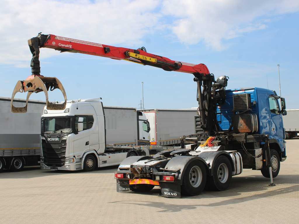 Volvo FHL 3C, EURO 5EEV, 6X4, CRANAB TZ12.2 HYDRAULIC ARM - Nyergesvontató: 3 kép. Volvo FHL 3C, EURO 5EEV, 6X4, CRANAB TZ12.2 HYDRAULIC ARM - Nyergesvontató: 3 kép.
